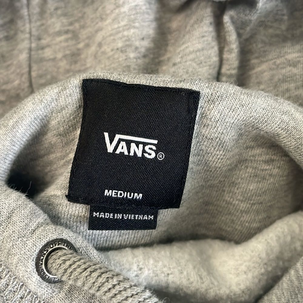 Vans Gray Heather Hoodie Mens Medium - Picture 4 of 8